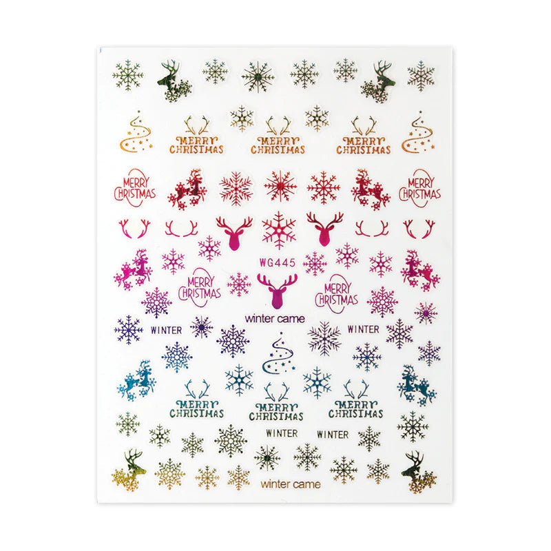 Christmas Sticker- Rainbow WG445