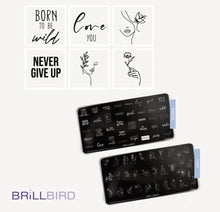 Load image into Gallery viewer, Nail stamp plate - Words