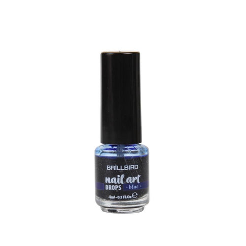 Nail art drops ink - Blue