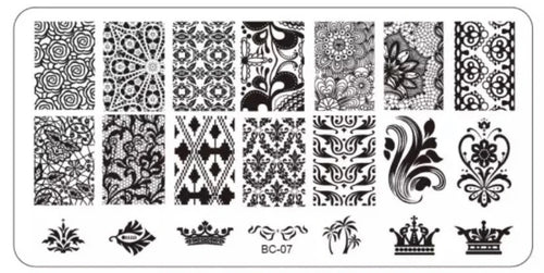 Nail Stamping Plate - No7