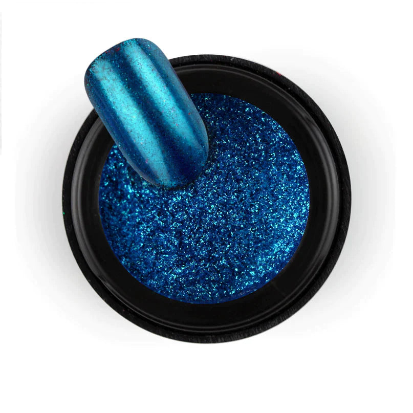 Chrome Powder Mirror Blue