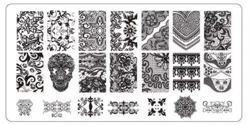 Nail Stamping Plate - No2